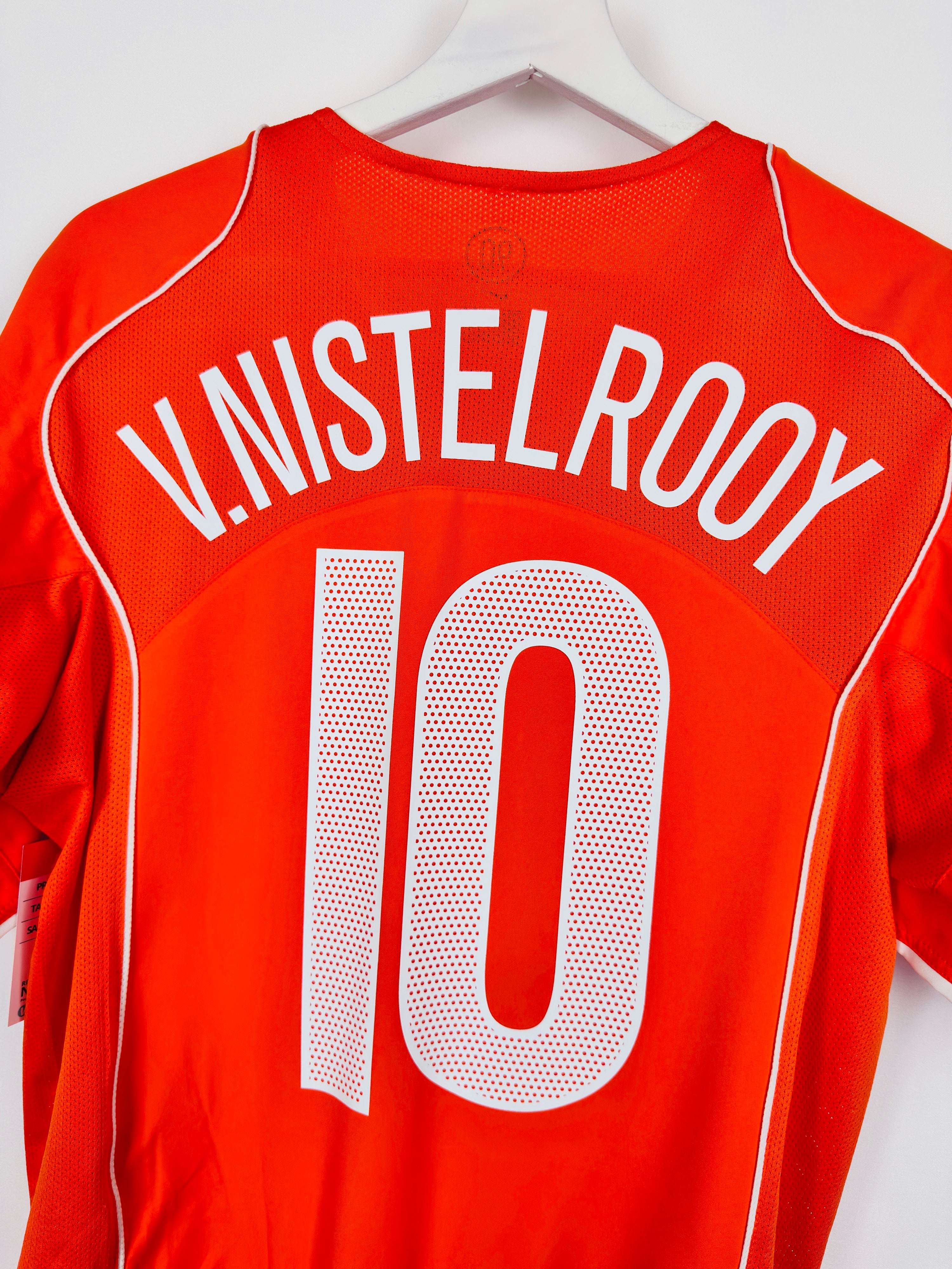 NETHERLANDS FOOTBALL JERSEY 2004/2006 HOME - V.NISTELROOY #10 (M)