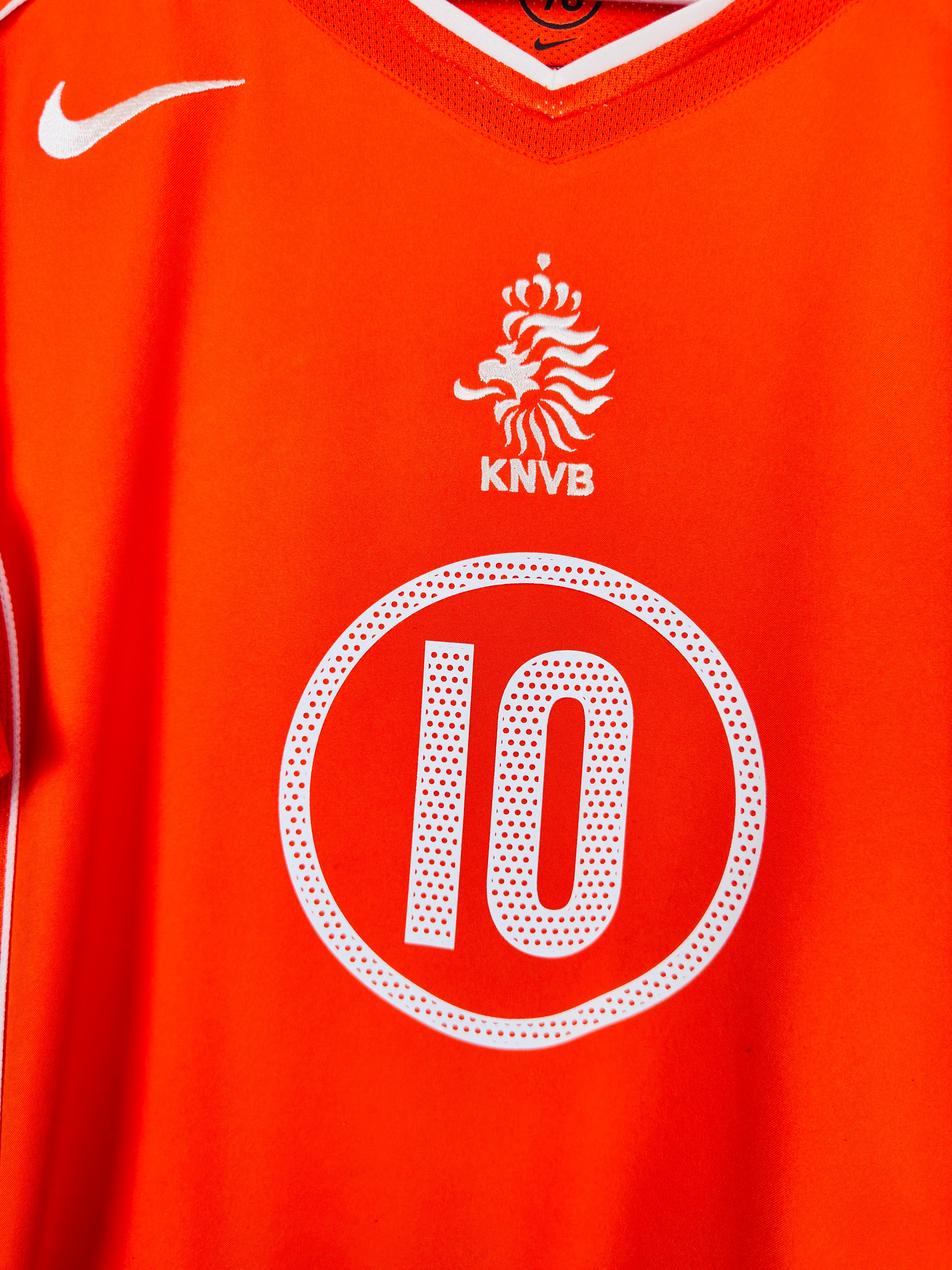 NETHERLANDS FOOTBALL JERSEY 2004/2006 HOME - V.NISTELROOY #10 (M)