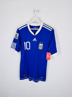 ARGENTINA 2010 AWAY FOOTBALL JERSEY - MESSI #10 (S)