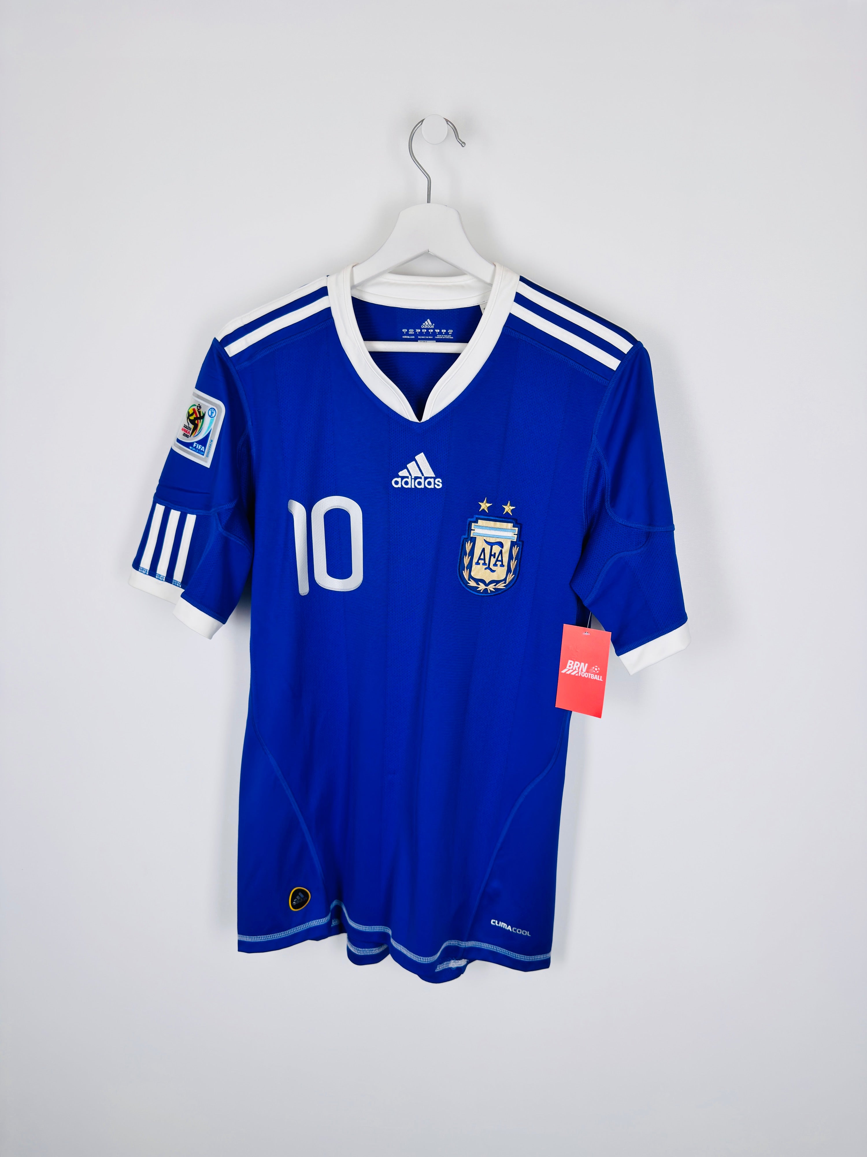 ARGENTINA 2010 AWAY FOOTBALL JERSEY - MESSI #10 (S)