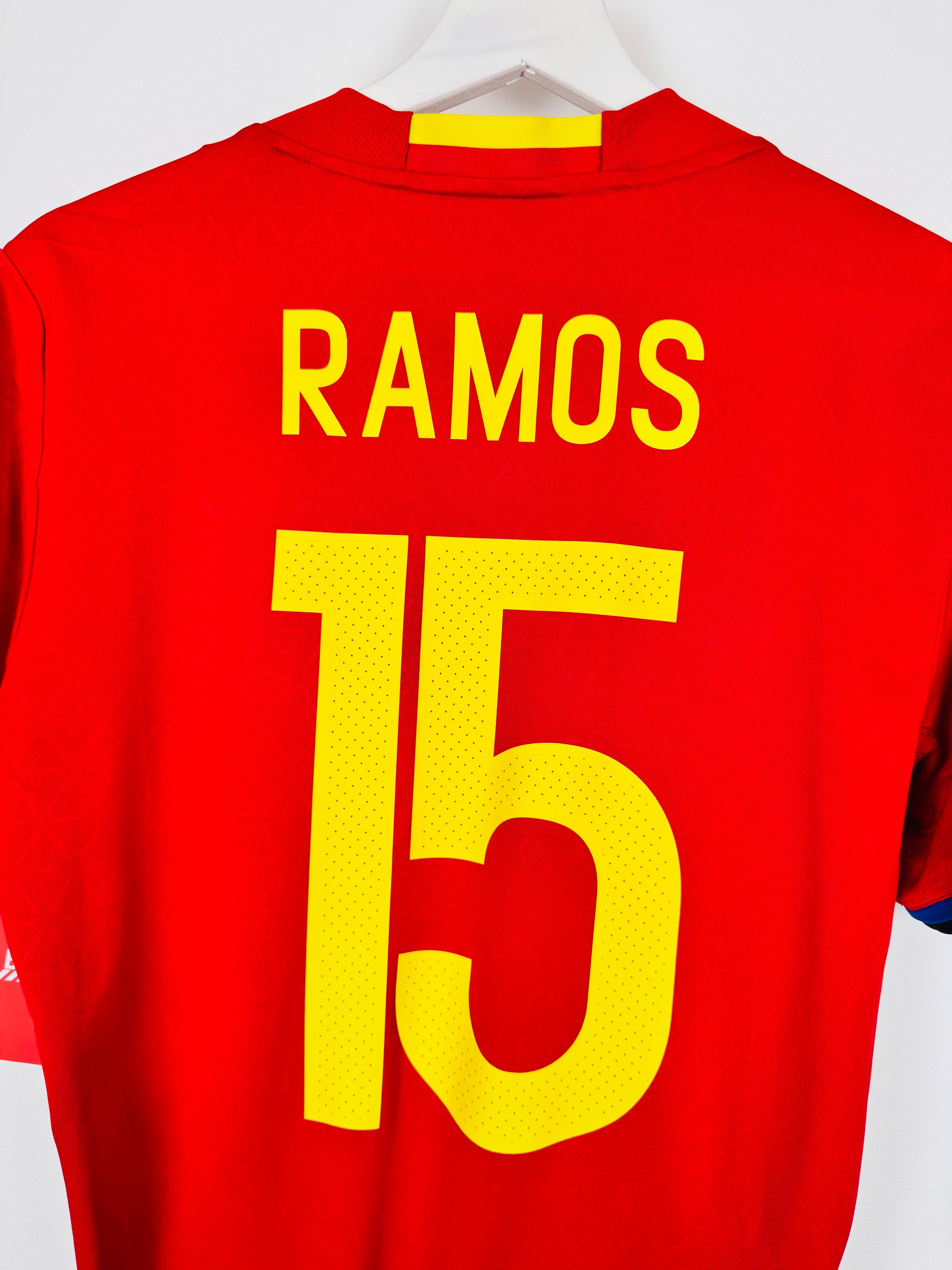 SPAIN 2016 HOME FOOTBALL JERSEY - RAMOS #15 (S)