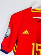 SPAIN 2016 HOME FOOTBALL JERSEY - RAMOS #15 (S)