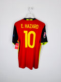 BELGIUM 2016 HOME FOOTBALL JERSEY - E.HAZARD #10 (M)