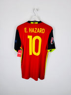 BELGIUM 2016 HOME FOOTBALL JERSEY - E.HAZARD #10 (M)