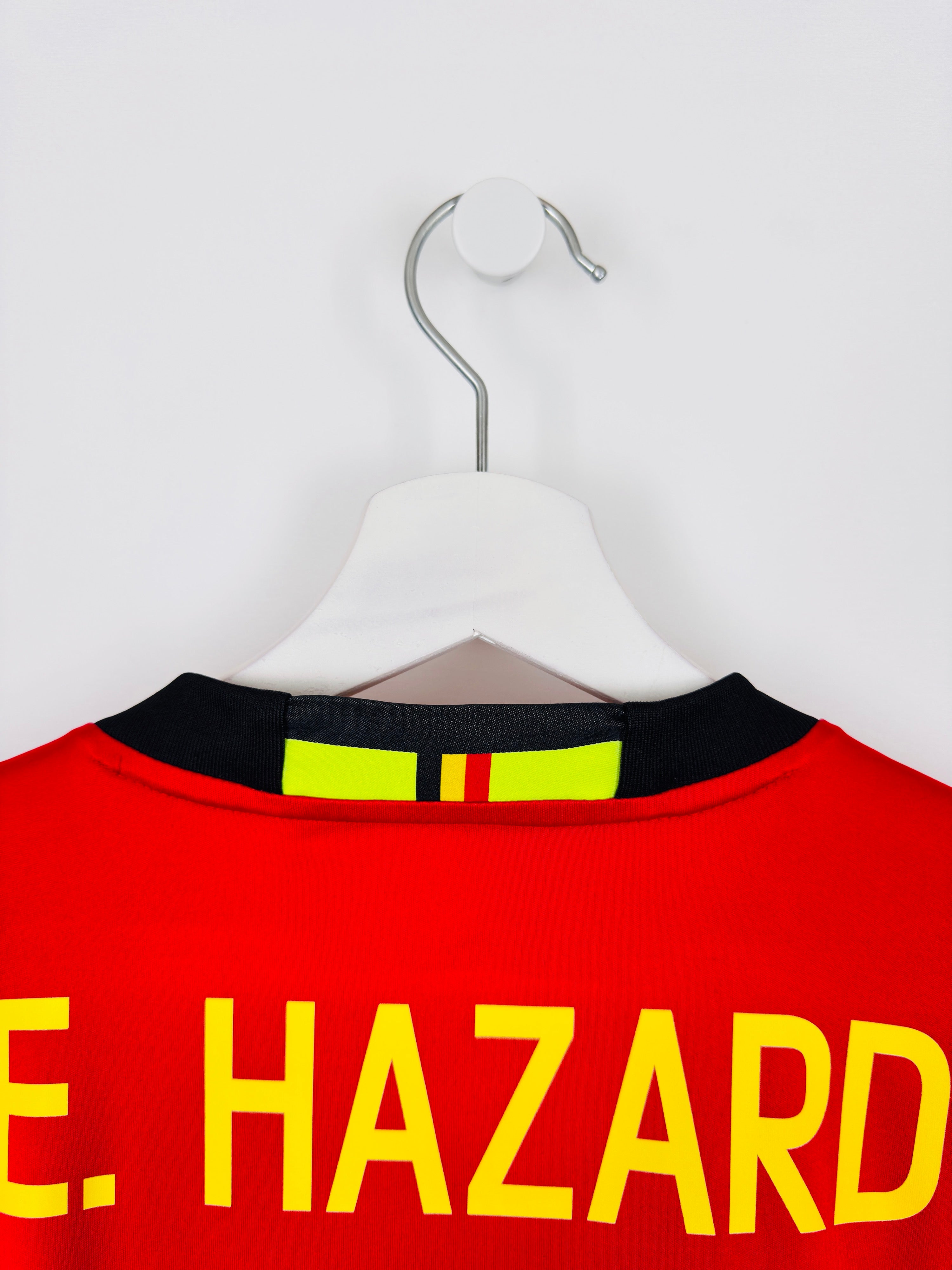 BELGIUM 2016 HOME FOOTBALL JERSEY - E.HAZARD #10 (M)