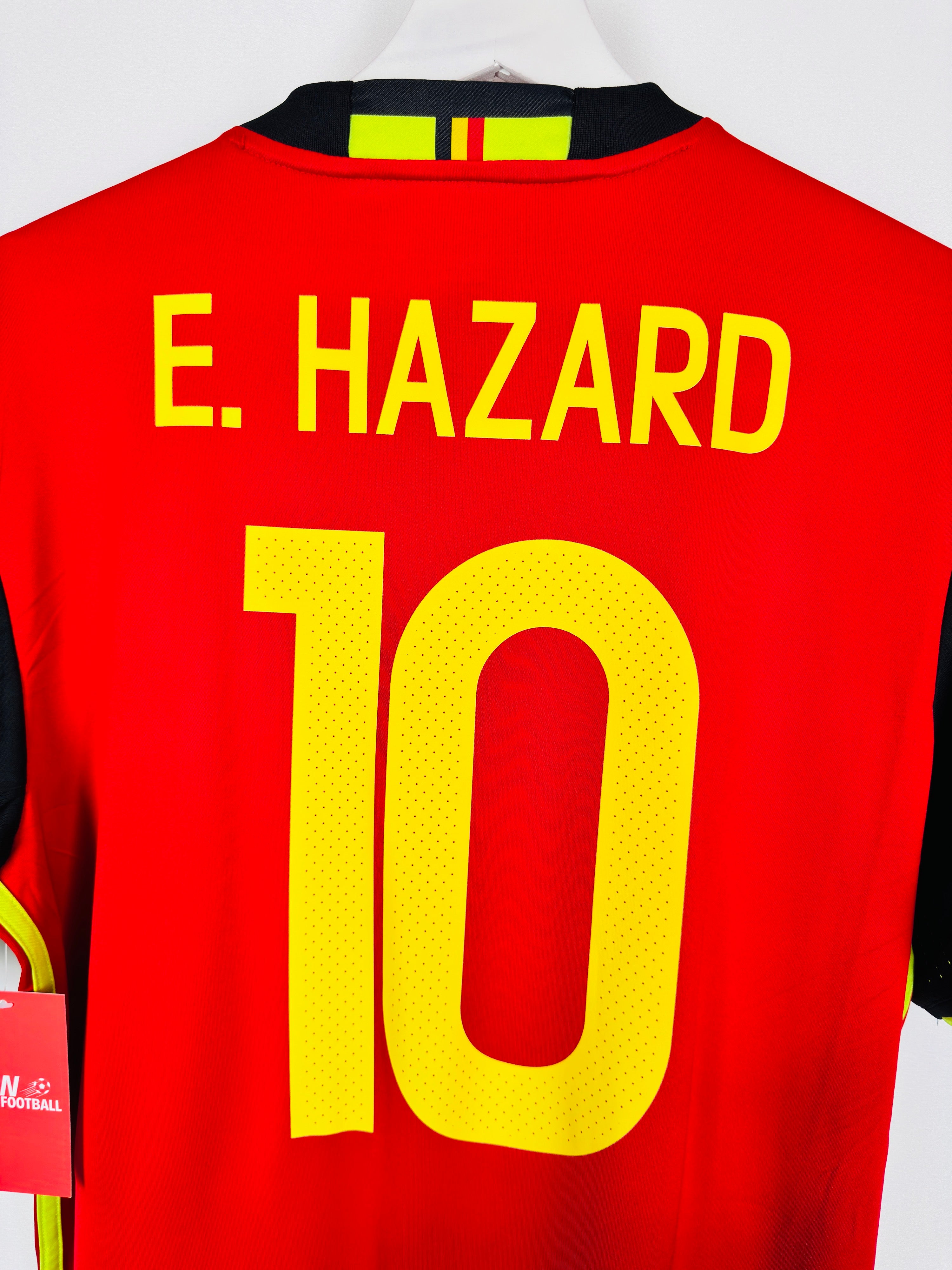 BELGIUM 2016 HOME FOOTBALL JERSEY - E.HAZARD #10 (M)