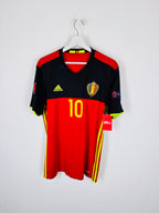 BELGIUM 2016 HOME FOOTBALL JERSEY - E.HAZARD #10 (M)