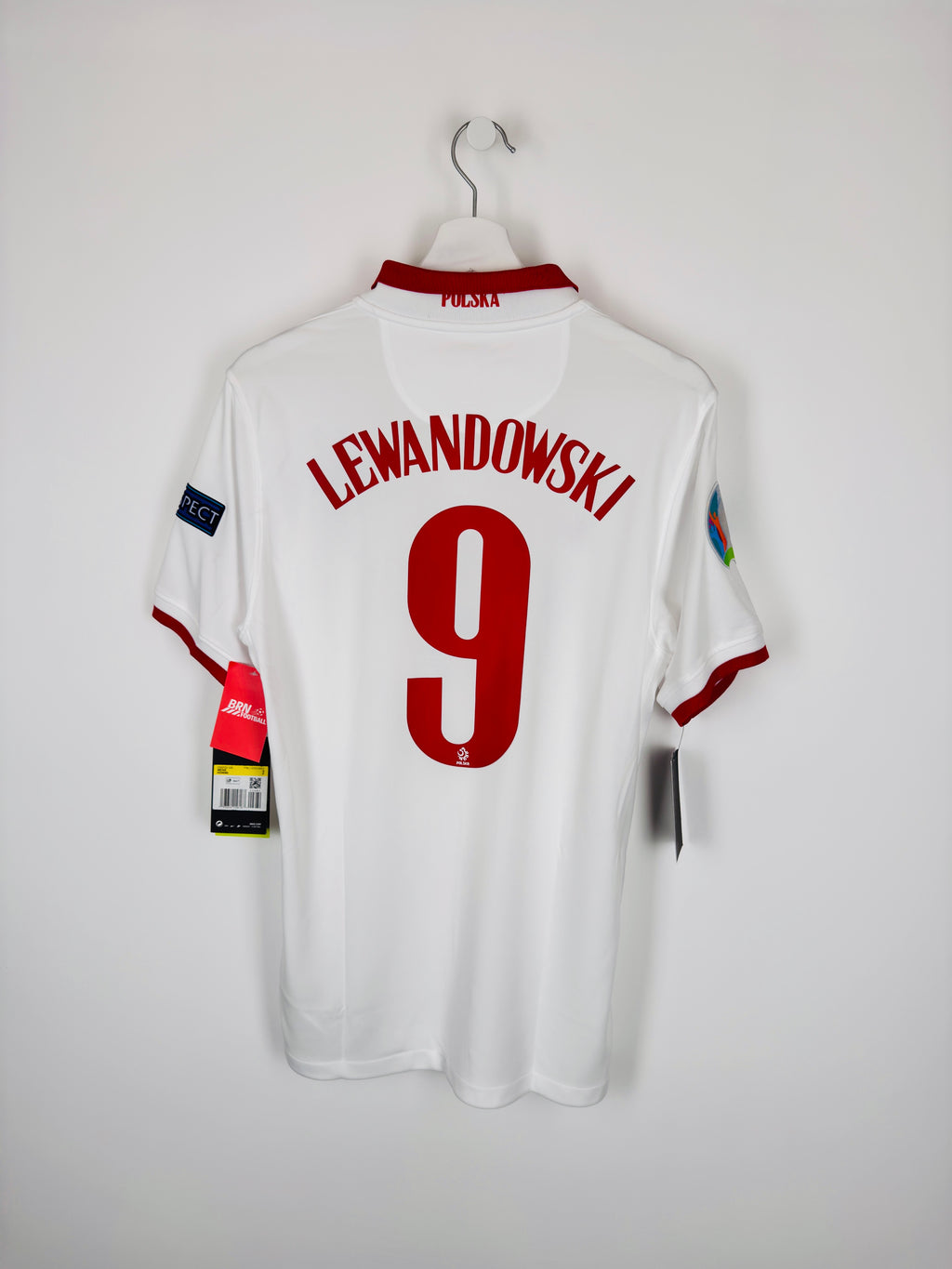 NEW POLAND 2020 HOME FOOTBALL JERSEY - LEWANDOWSKI #9 (S)