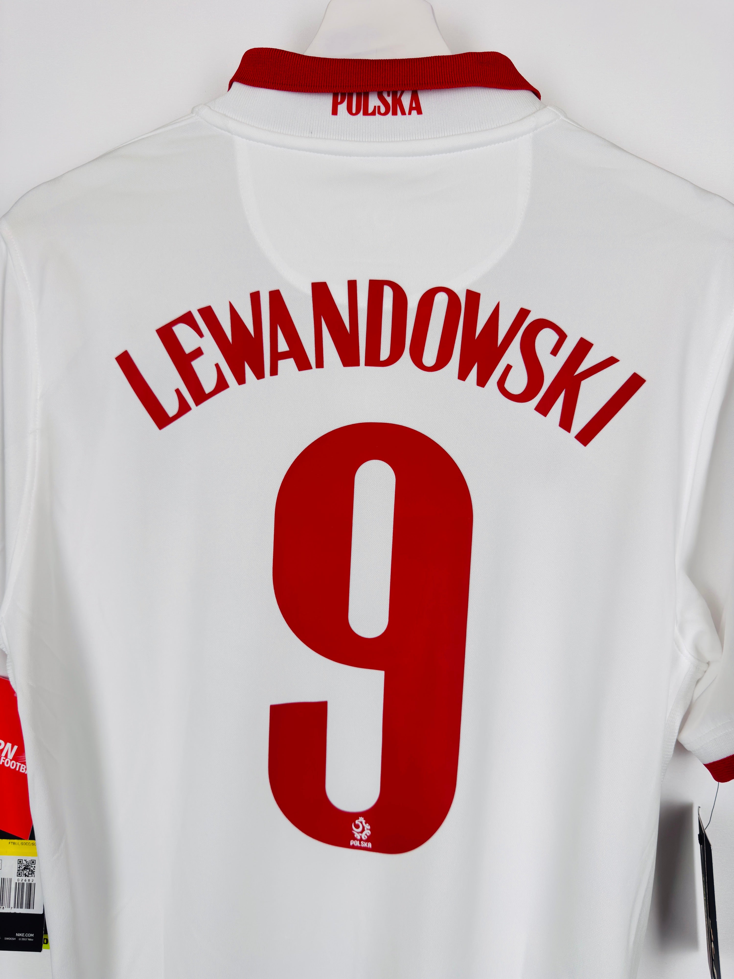 NEW POLAND 2020 HOME FOOTBALL JERSEY - LEWANDOWSKI #9 (S)