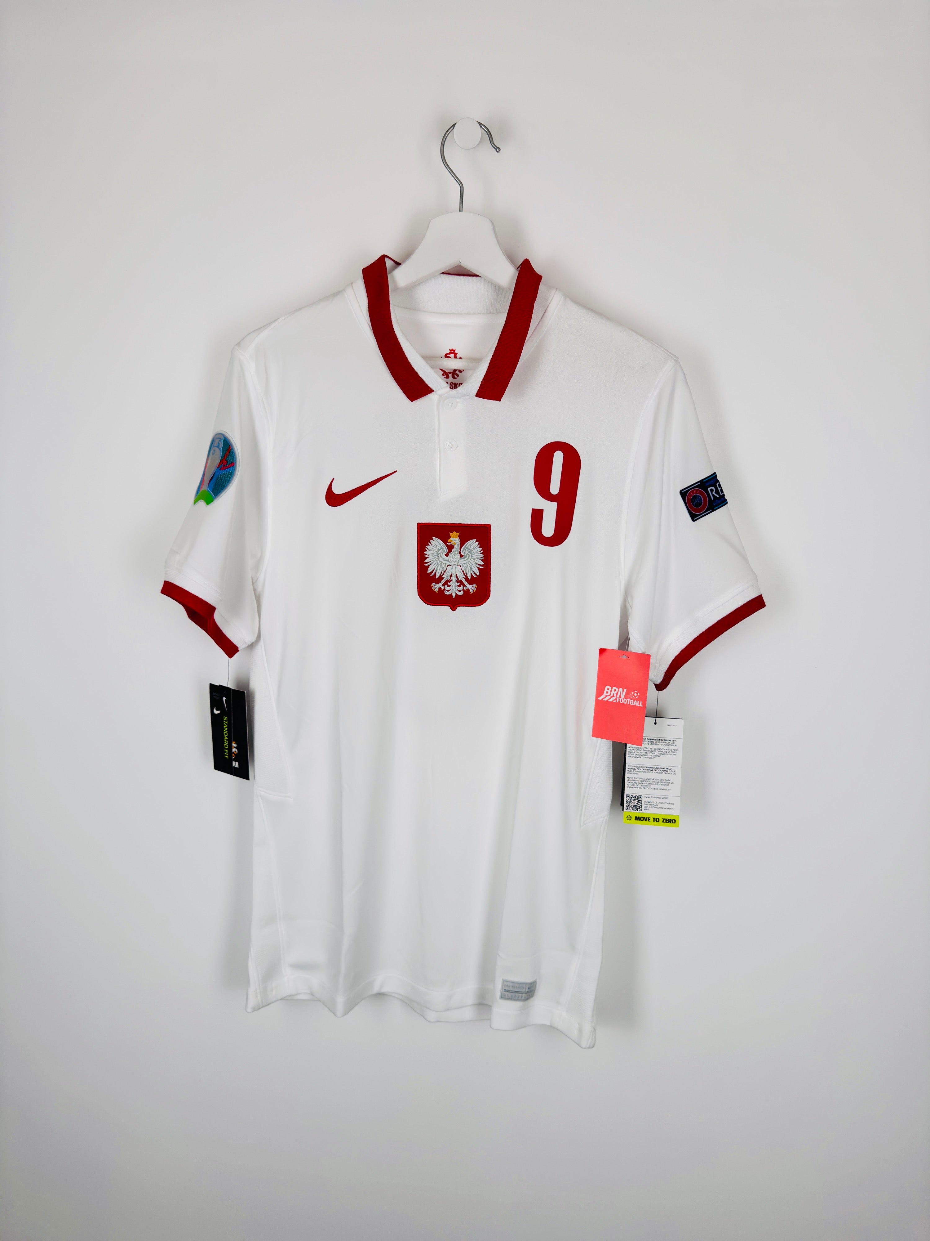 NEW POLAND 2020 HOME FOOTBALL JERSEY - LEWANDOWSKI #9 (S)