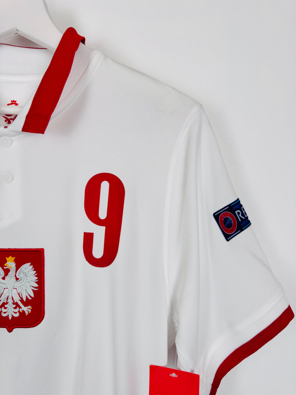 NEW POLAND 2020 HOME FOOTBALL JERSEY - LEWANDOWSKI #9 (S)