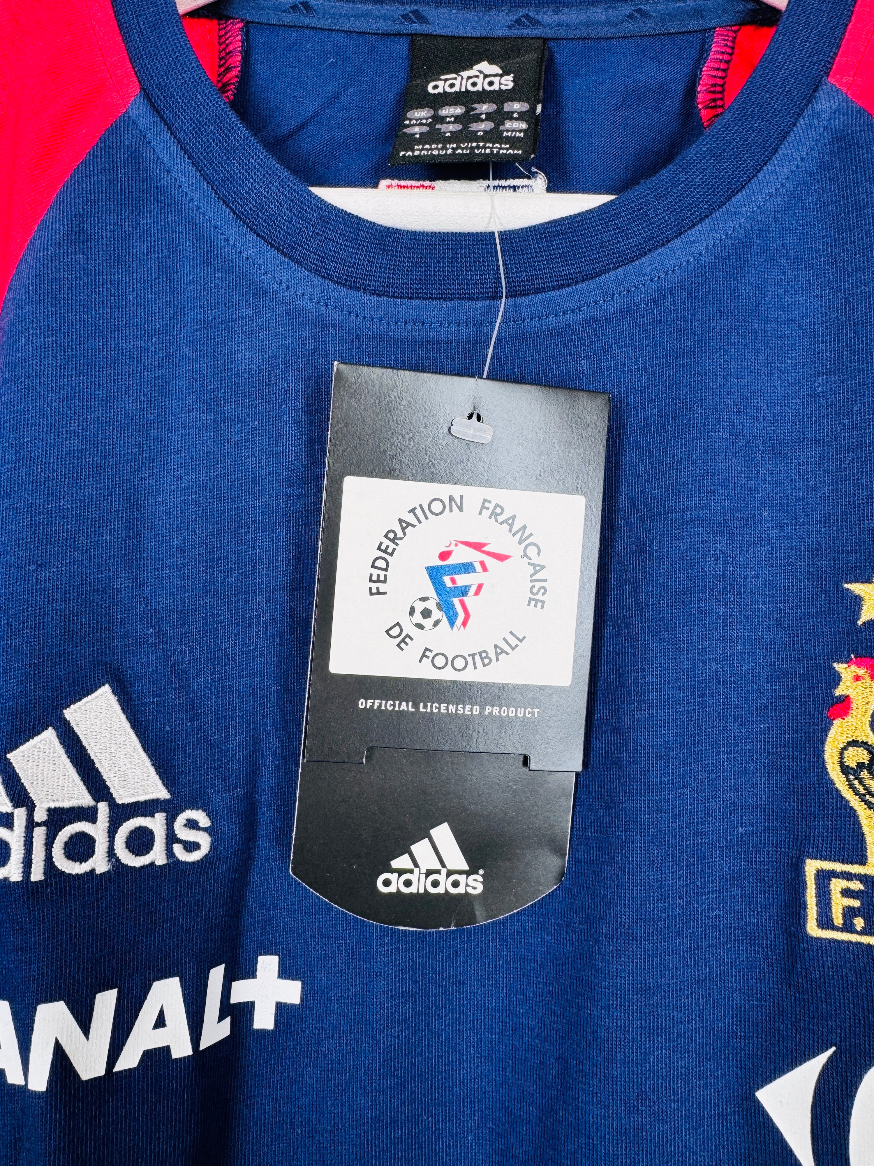 CAMISETA DE FÚTBOL SELECCIÓN FRANCIA 2000 STOCK PRO NUEVA (M)