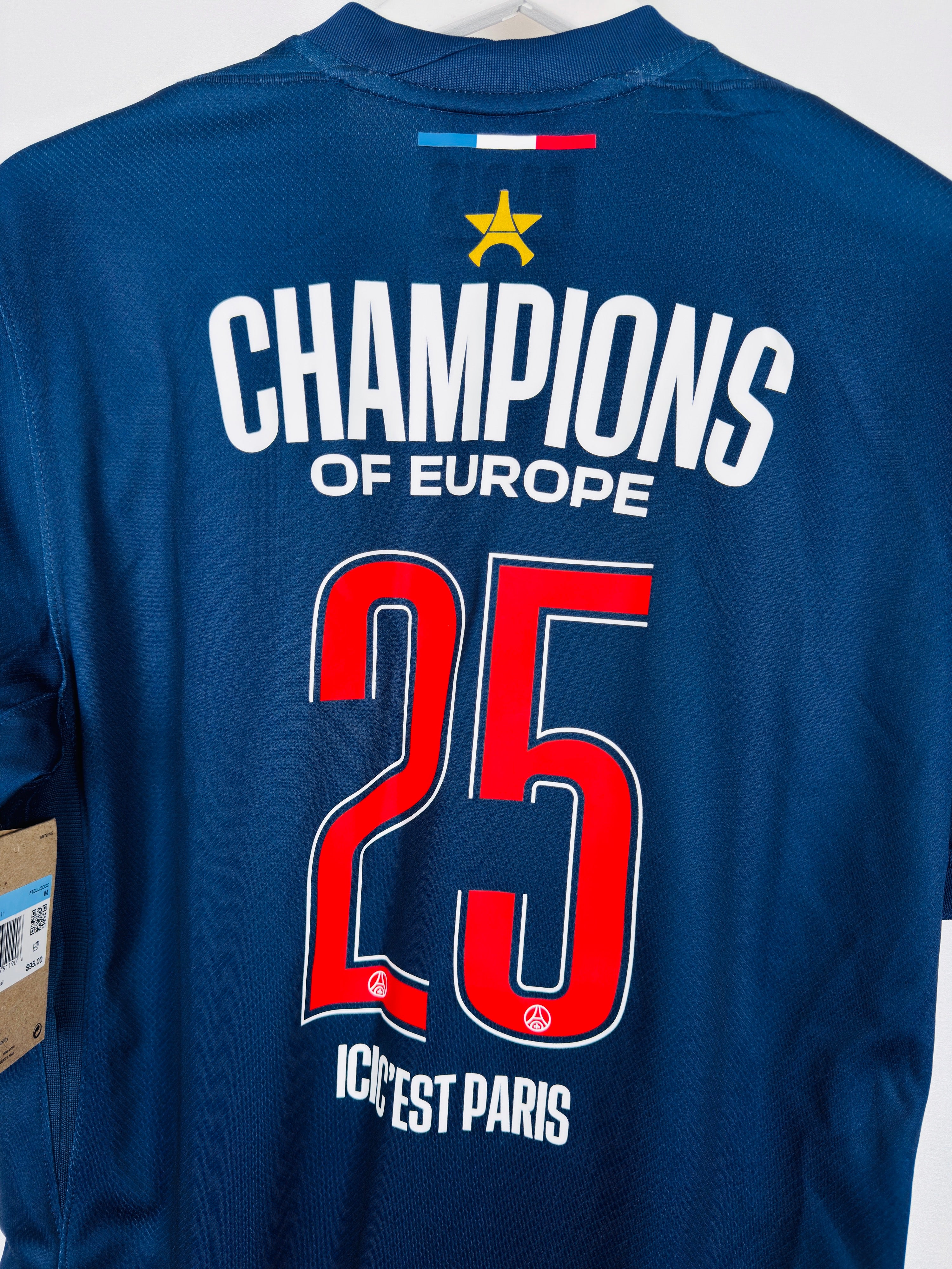 PSG 2024/2025 HOME FOOTBALL JERSEY - CHAMPIONS OF EUROPE 25 (M)