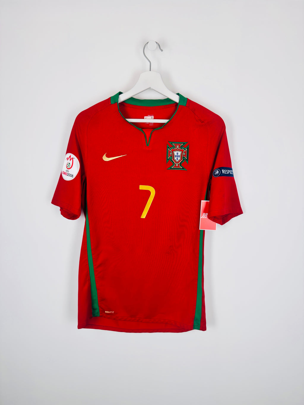 PORTUGAL 2008 HOME FOOTBALL JERSEY - C.RONALDO #7